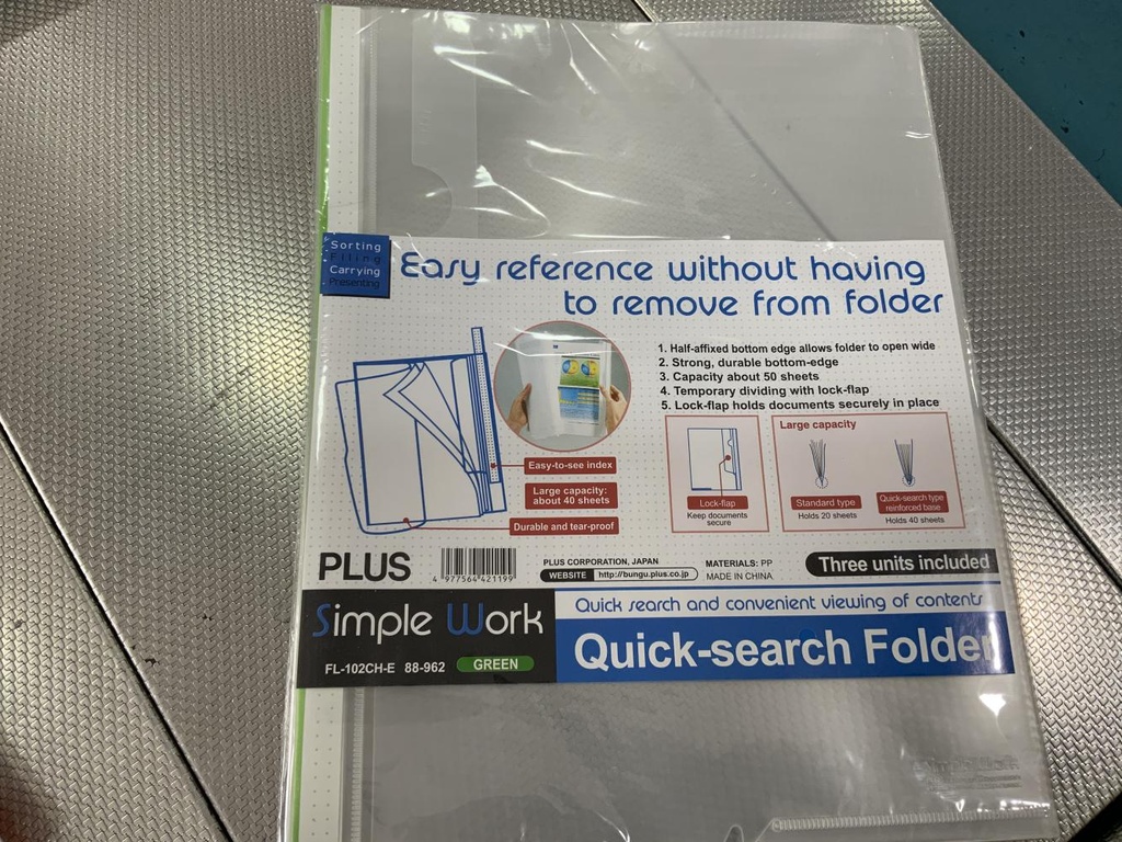 DOSSIER 102 QUICK PLUS VERDE