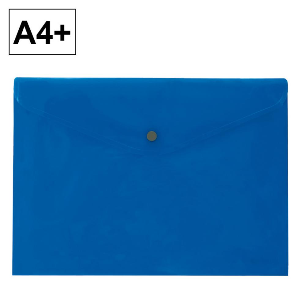 SOBRE 2020 PLUS OFFICE A4+ PLASTICO APAISADO BROCHE AZUL