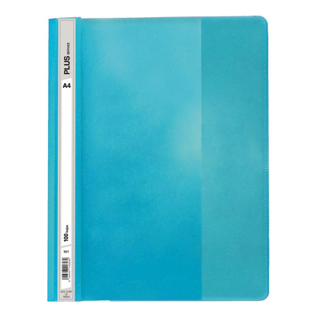DOSSIER FASTENER A4 AZUL CLARO 100H