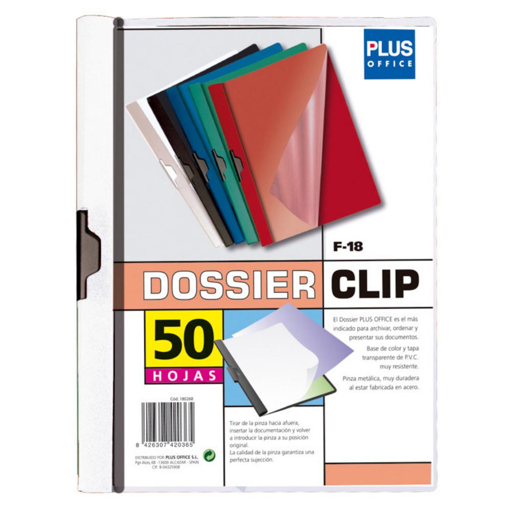 DOSSIER PINZA LATERAL 50H BLANCO