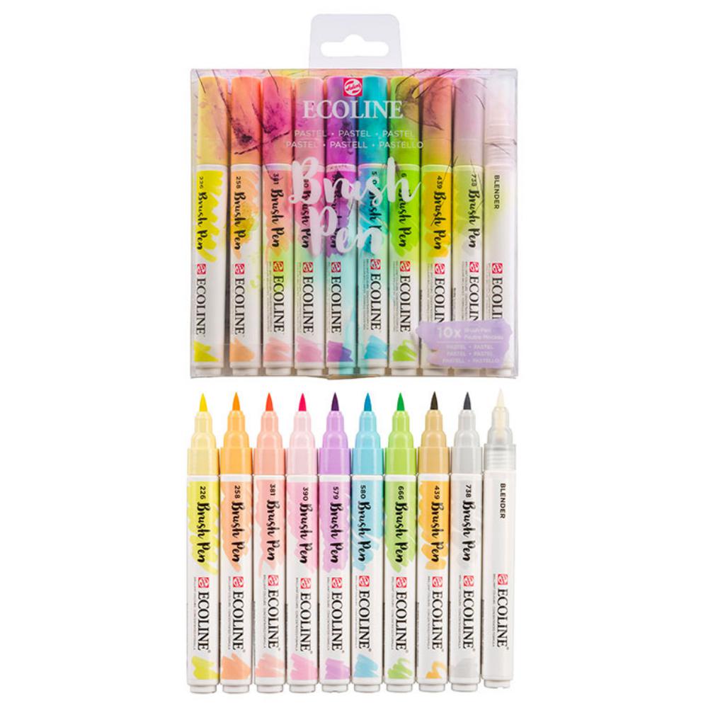 ECOLINE BRUSHPEN X10 PASTEL