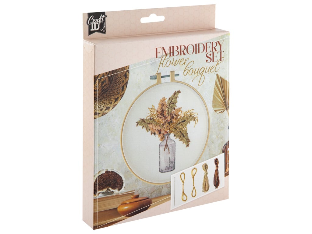 EMBROIDERY SET VASE WITH CR1735/GE