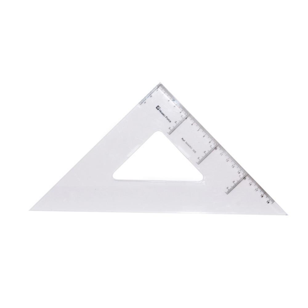 ESCUADRA PLASTICO 30cm MAKRO