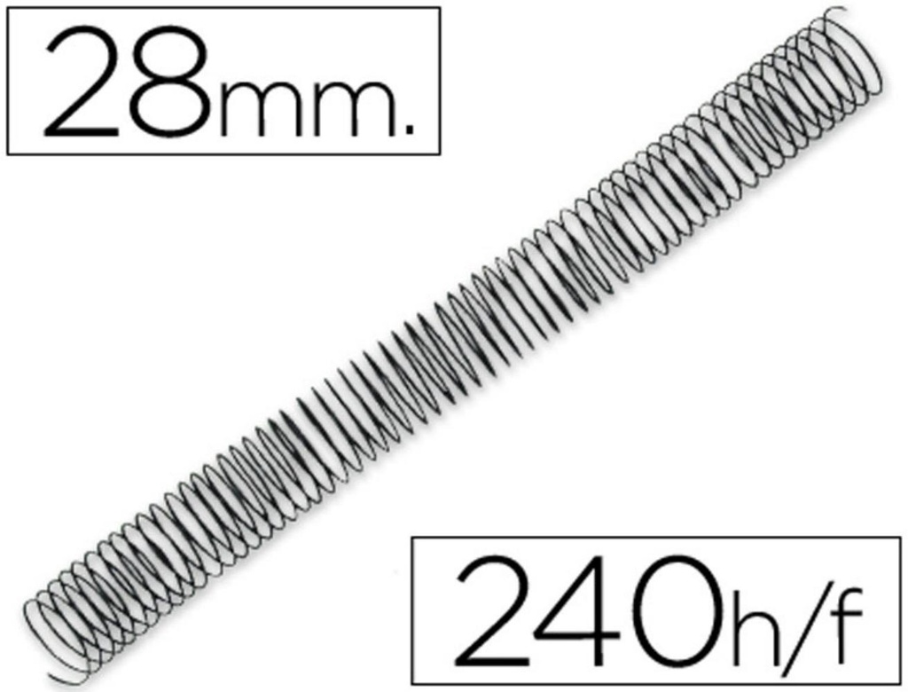ESPIRAL METALICO P56/4:1 28MM