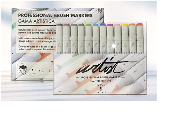 ESTUCHE 12 BRUSH PASTE.AB-1213