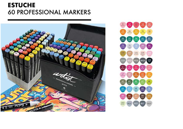 ESTUCHE ARTIS NEGRO 60 AB-0760