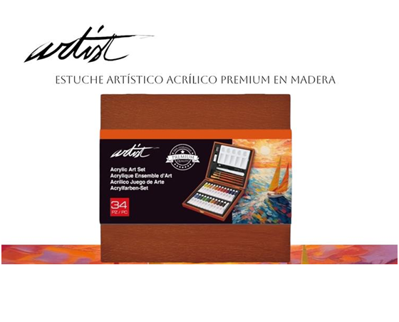 ESTUCHE MADERA 34 PIEZ.AB-0121