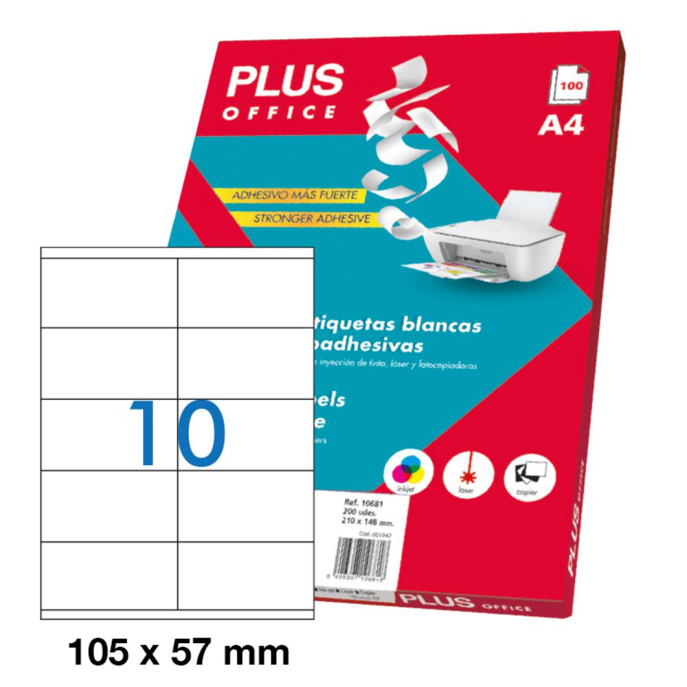 ETIQUETA PLU.A4 105x057 10685
