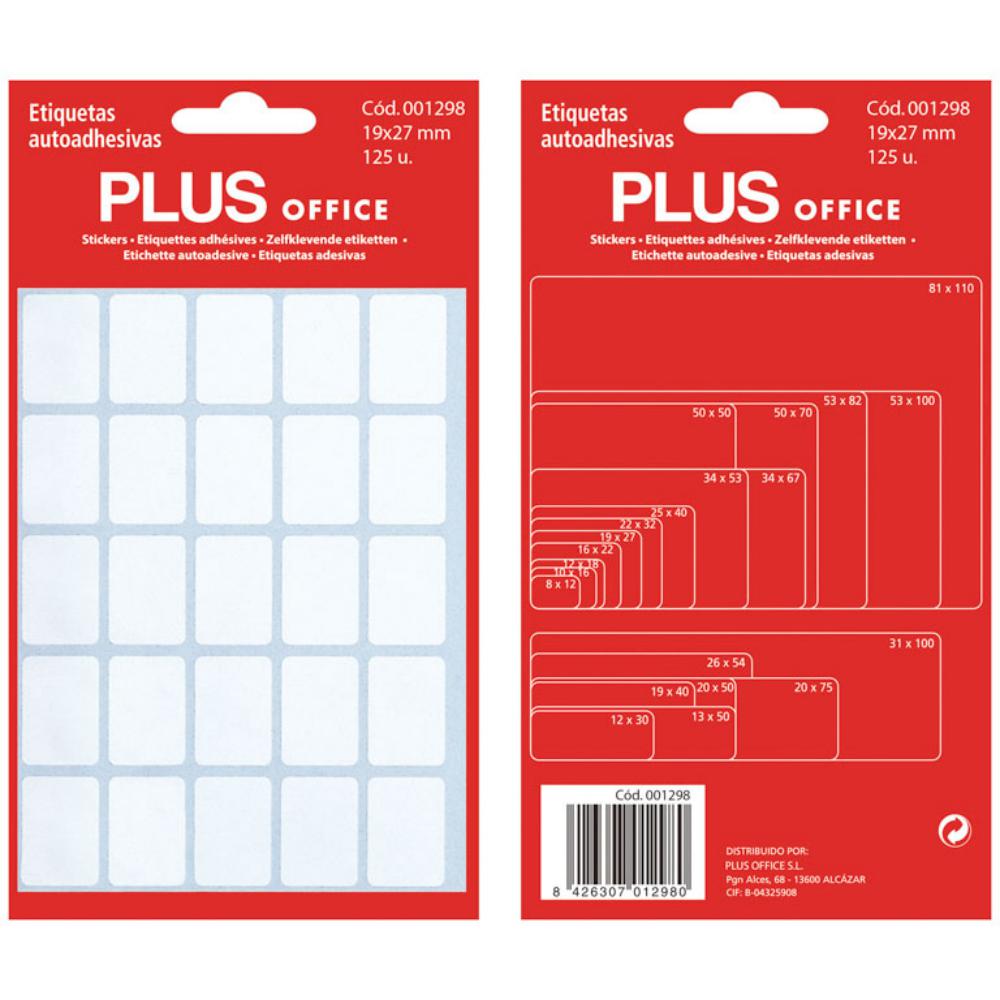 ETIQUETAS AUTOADHE.H. 19*27
