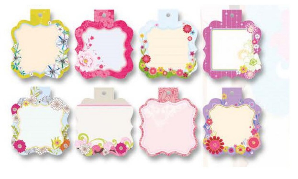 ETIQUETAS REGALO FOLIA FLORES