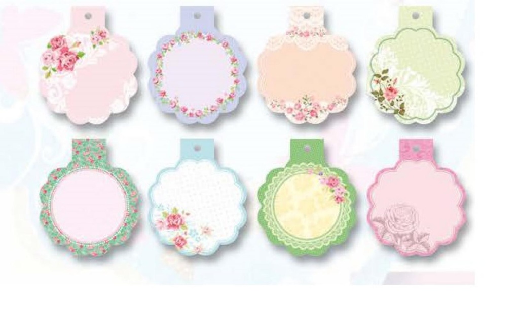 ETIQUETAS REGALO FOLIA ROSAS