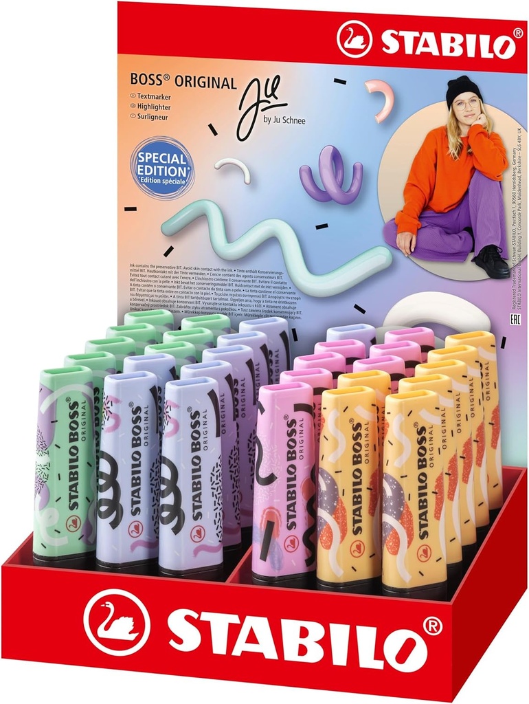 EXP.FLUORESCENTE STABILO BOSS PASTEL 30 UDS