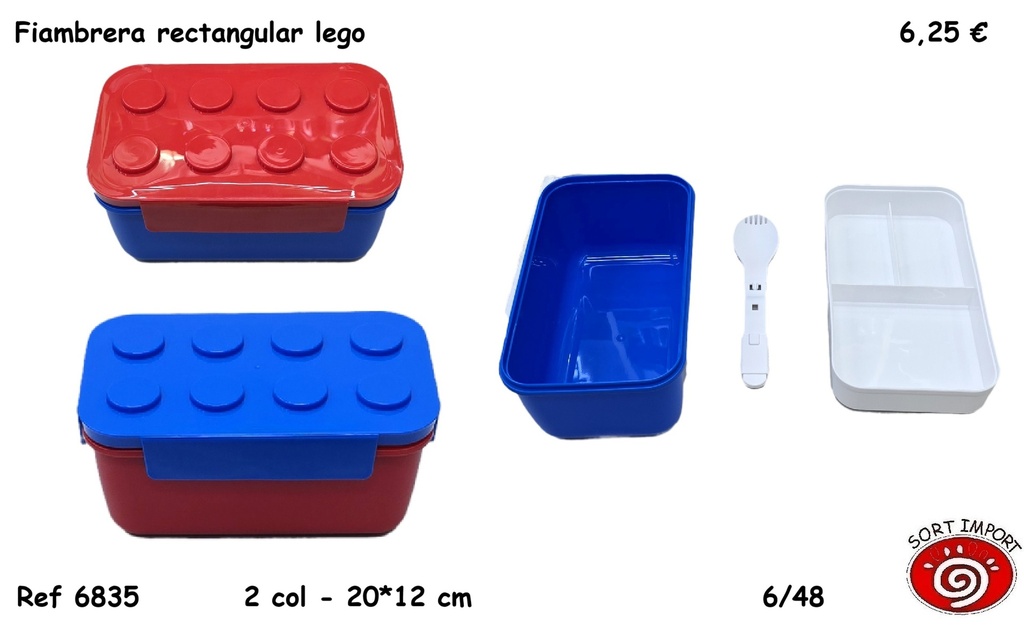 FIAMBRERA RECTANG.BLOQUES 6835