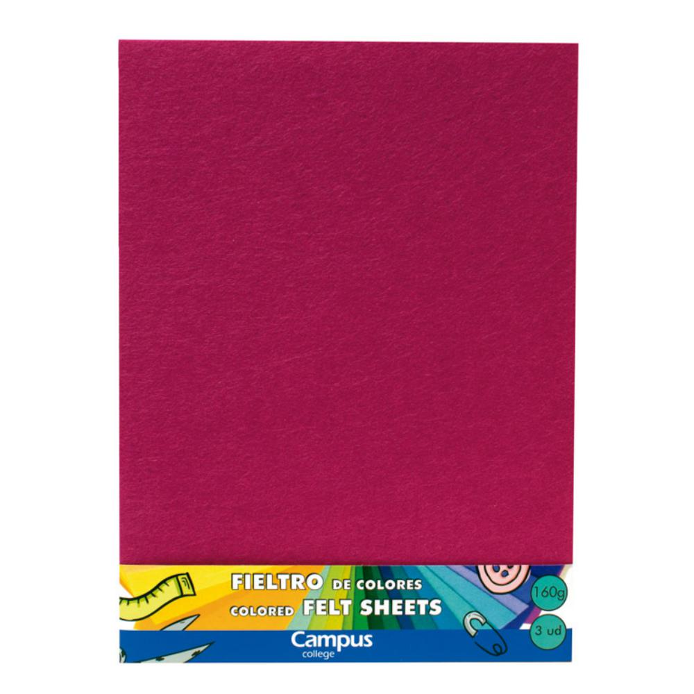 FIELTRO 23X30 MAKRO ROSA OSCURO B/3U