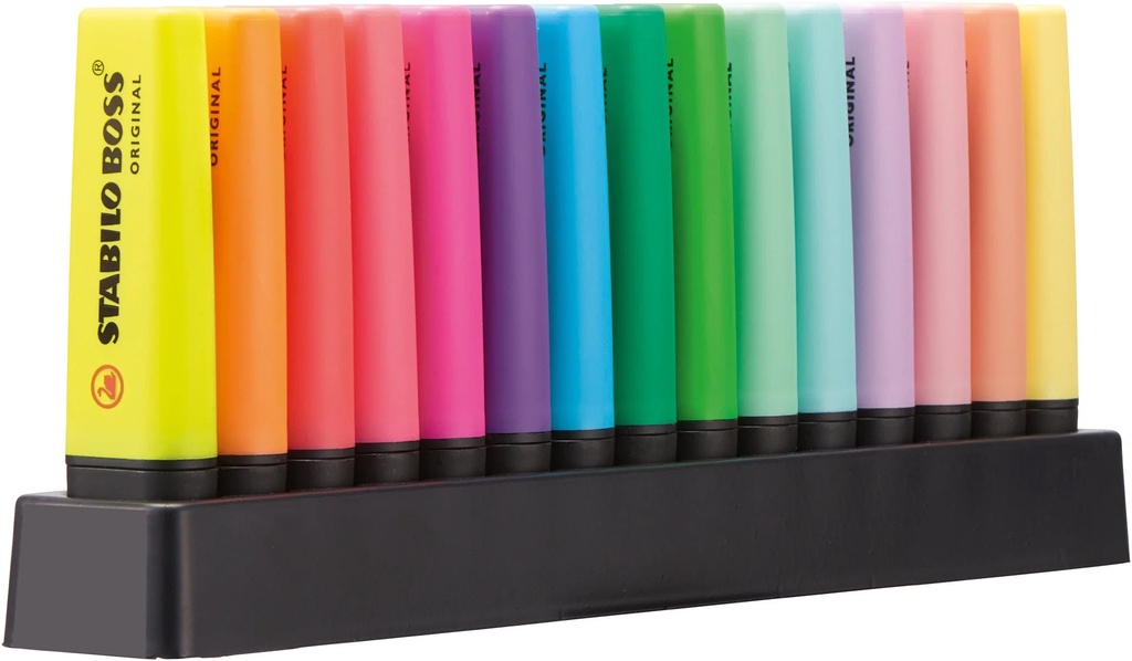 FLUORESCENTE STABILO BOSS CAJA 15U SURTIDAS