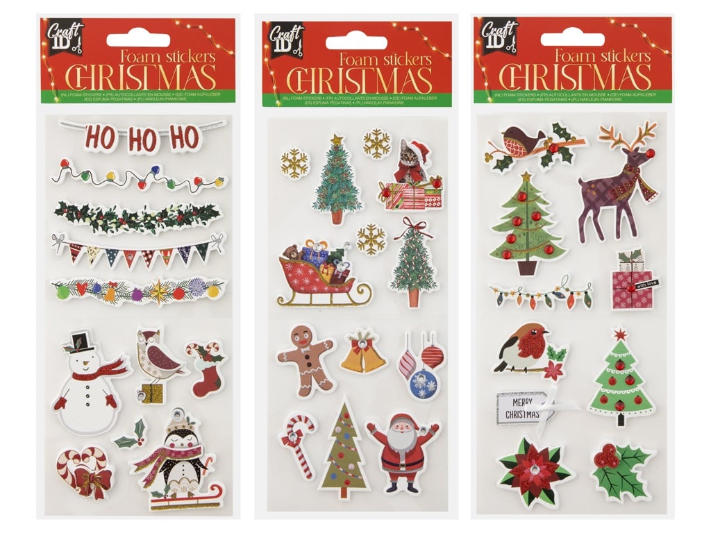 FOAM STICKERS XMAS CR8017/GE