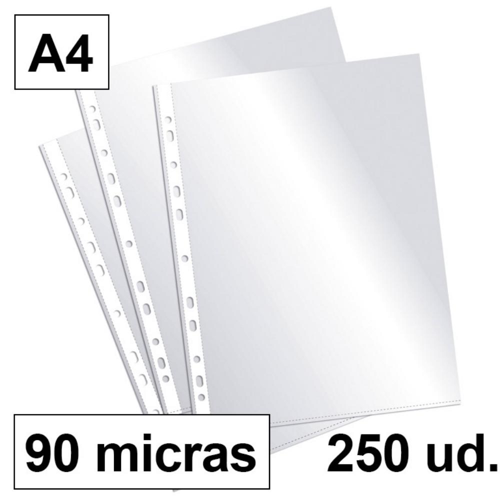 FUNDA MULTITALADRO A4 CRIST.90 B/10