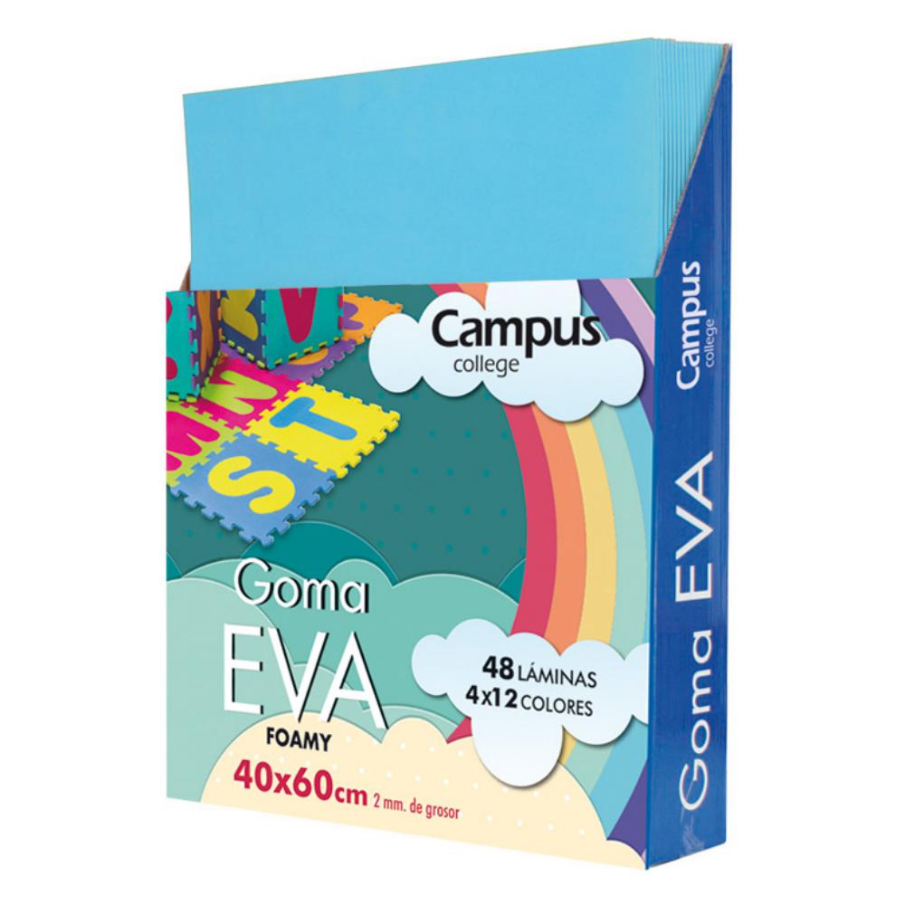 GOMA EVA CAMPUS 40X60 AZUL CIE