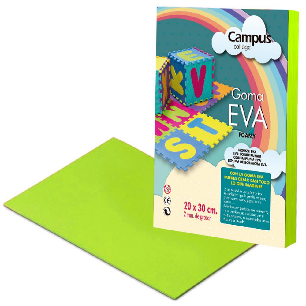 GOMA EVA CAMPUS A4 VERDE MANZANA