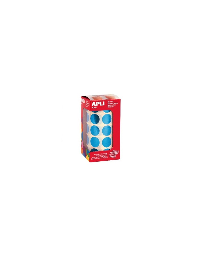 GOMET CIRCULO 20MM AZUL METAL.
