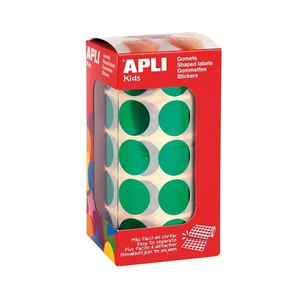 GOMET CIRCULO 20MM VERDE METAL