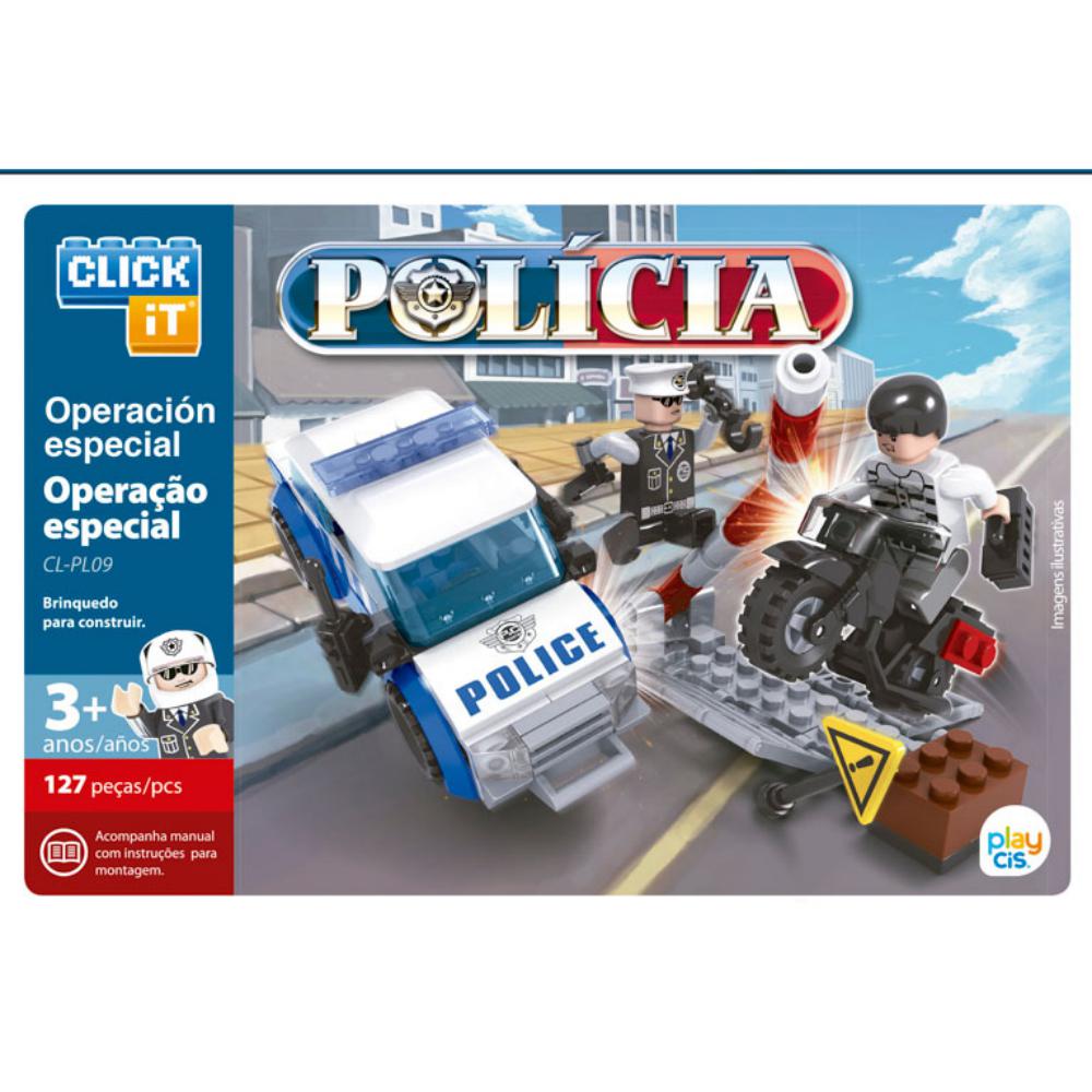 JUEGO BLOQUES CLICK-IT POLICIA