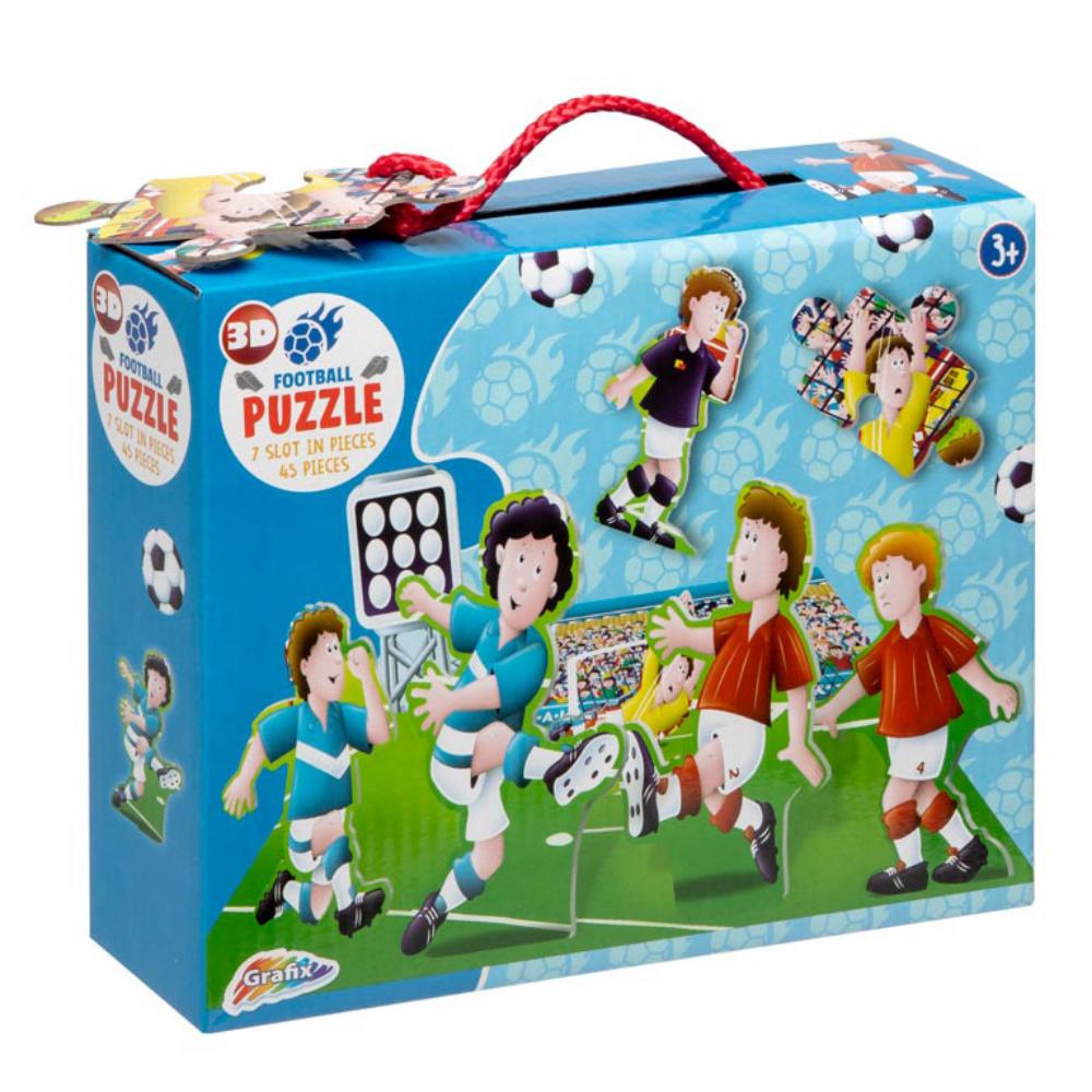 JUEGO EDUC.45p PUZZLE 3D FOOTB