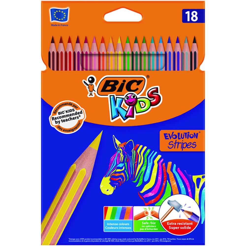 LAPICES BIC TROPICOLOR 18