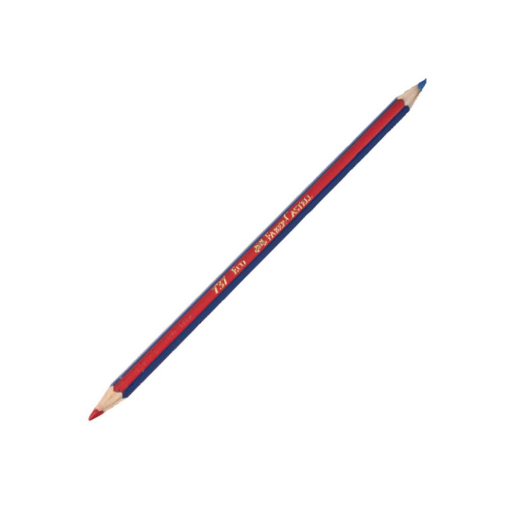 LAPIZ FABER-CASTELL BICOLOR AZUL Y ROJO 3 MM. /12 UD.