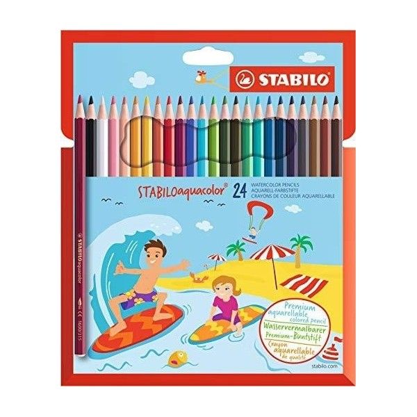 LAPIZ ACUARELABLE STABILO AQUACOLOR 24U