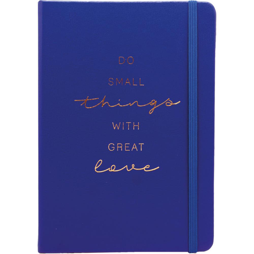 LIBRETA MO A5 C/GOMA 100H 80G PUNTOS AZUL