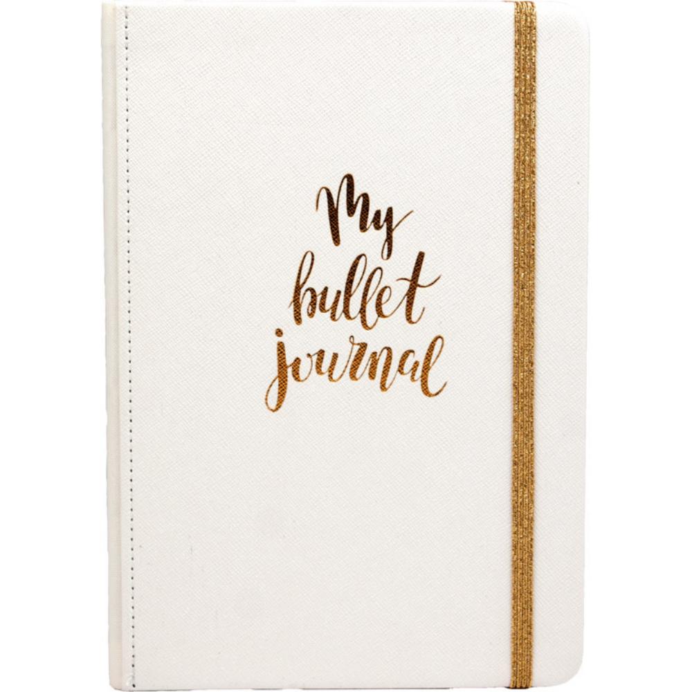 LIBRETA MO A5 C/GOMA 96H 80G BULLET JOURNAL BLANCO