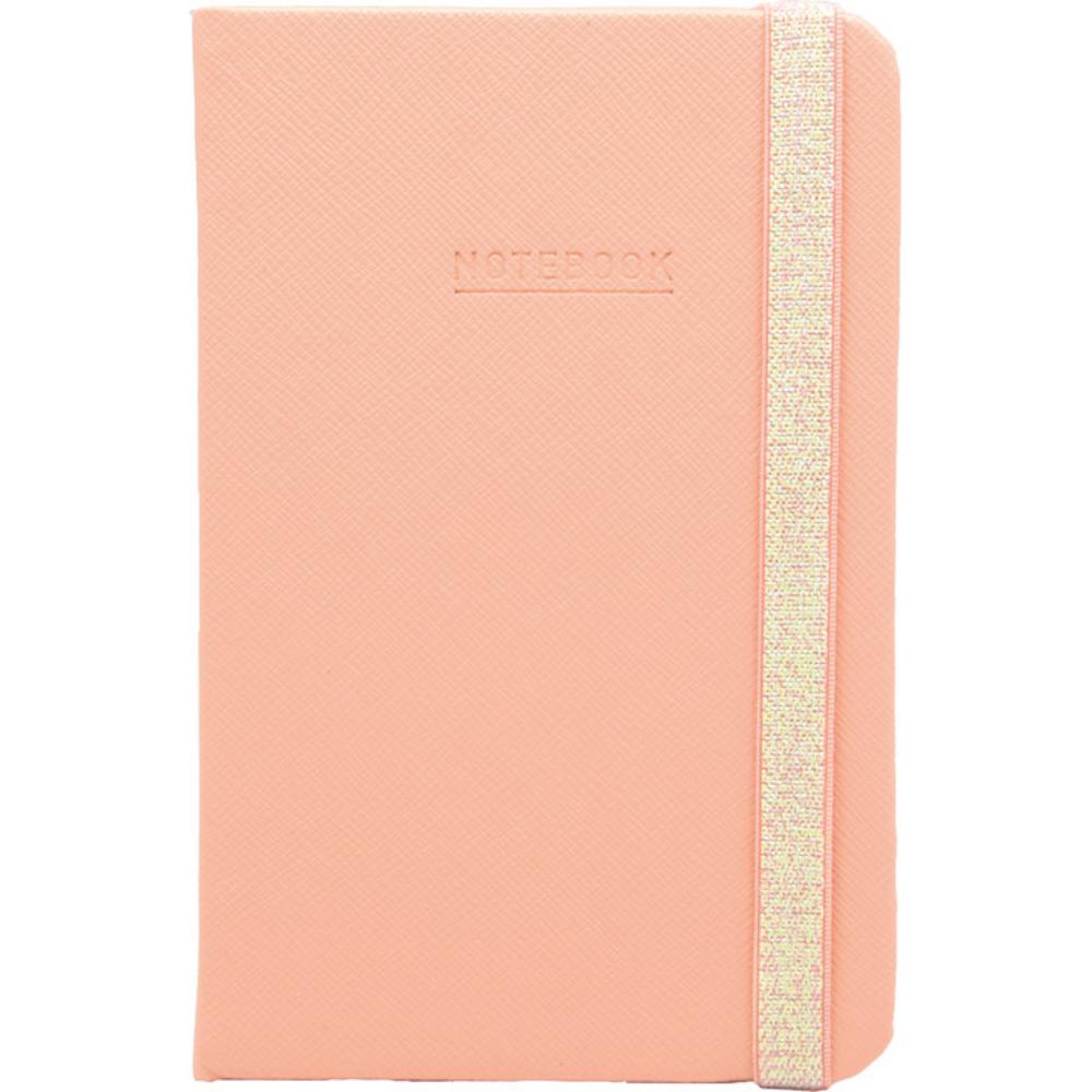 LIBRETA MO A6 C/GOMA 96H 80G LISO ROSA