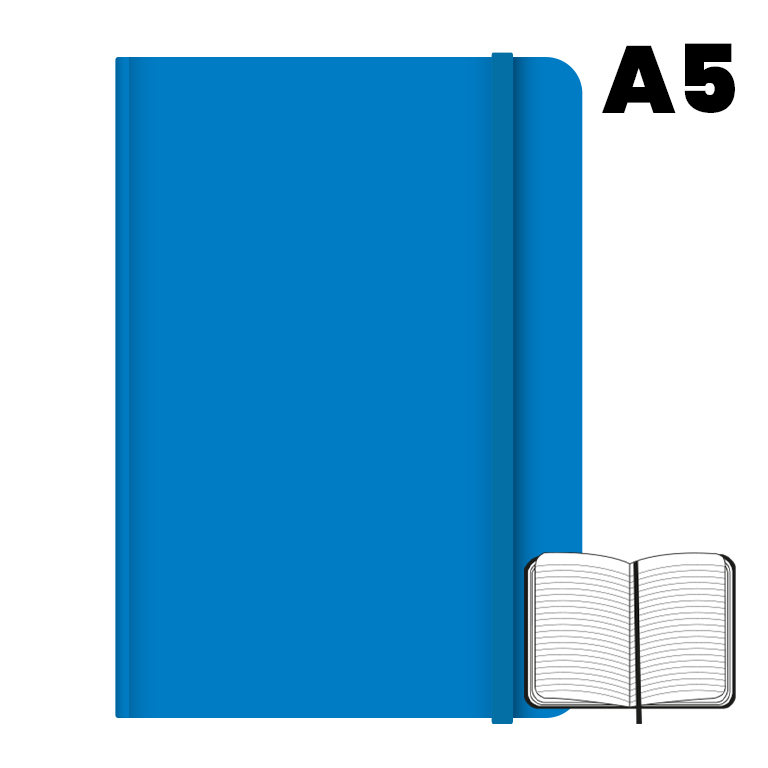LIBRETA A5 T.FORRADA 96H 75G HN AZUL CLARO