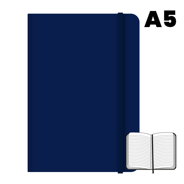 LIBRETA A5 T.FORRADA 96H 75G HN AZUL MARINO