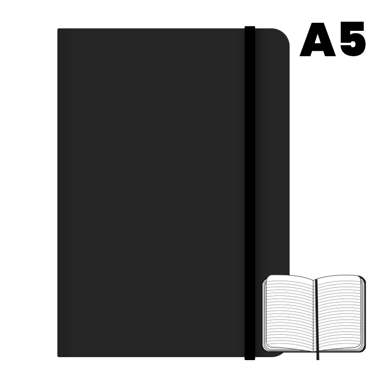 LIBRETA A5 T.FORRADA 96H 75G HN NEGRO