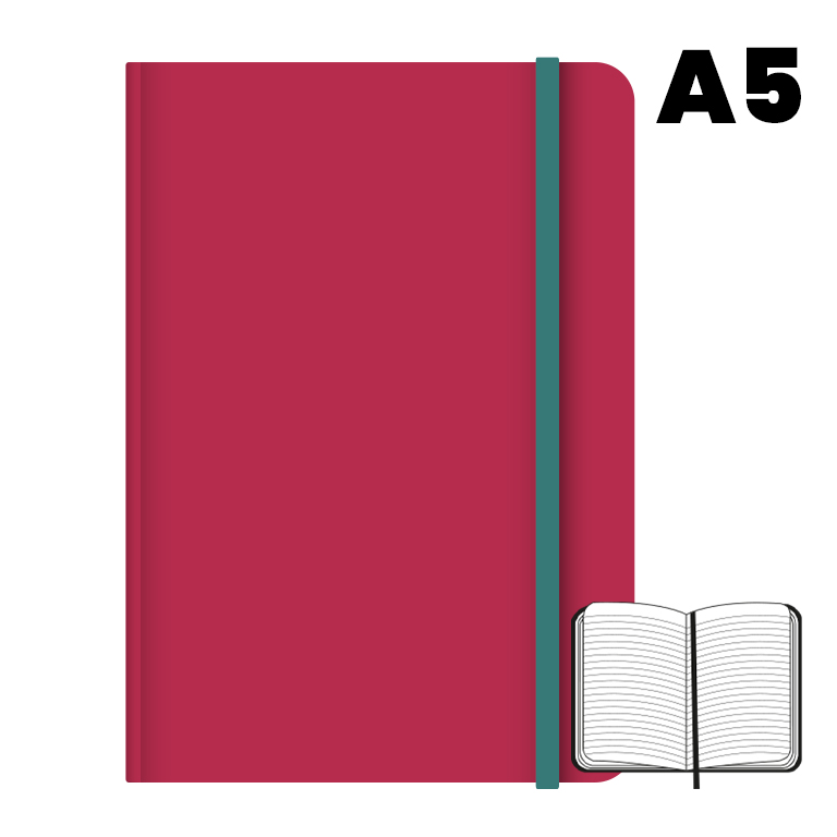 LIBRETA A5 T.FORRADA 96H 75G HN ROJO