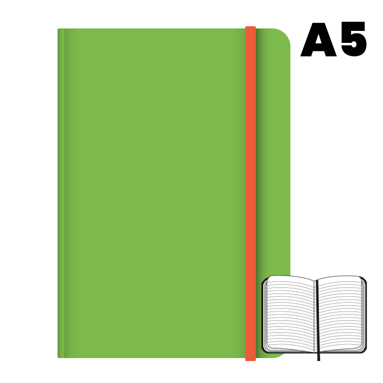 LIBRETA A5 T.F 96H 75G HN VERDE
