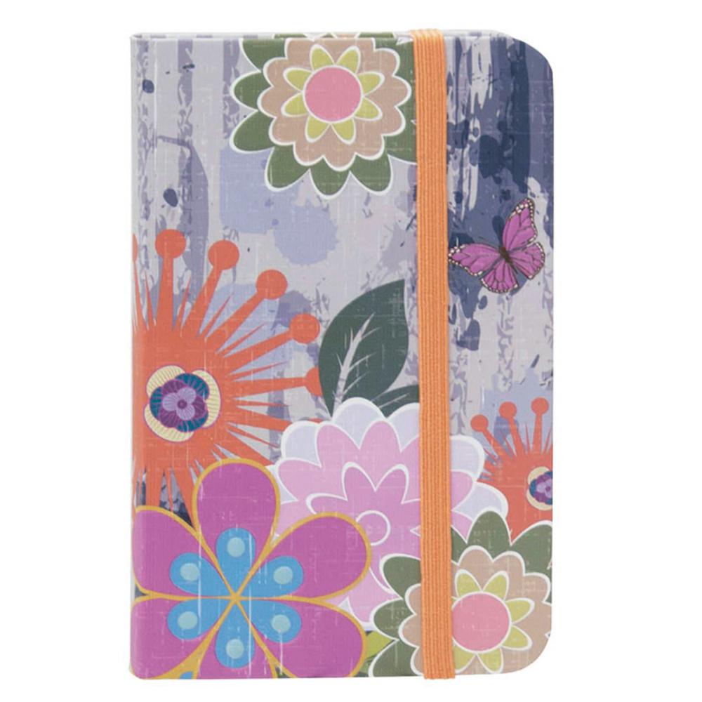 LIBRETA A6 80G 80H C/GOMA FLOR