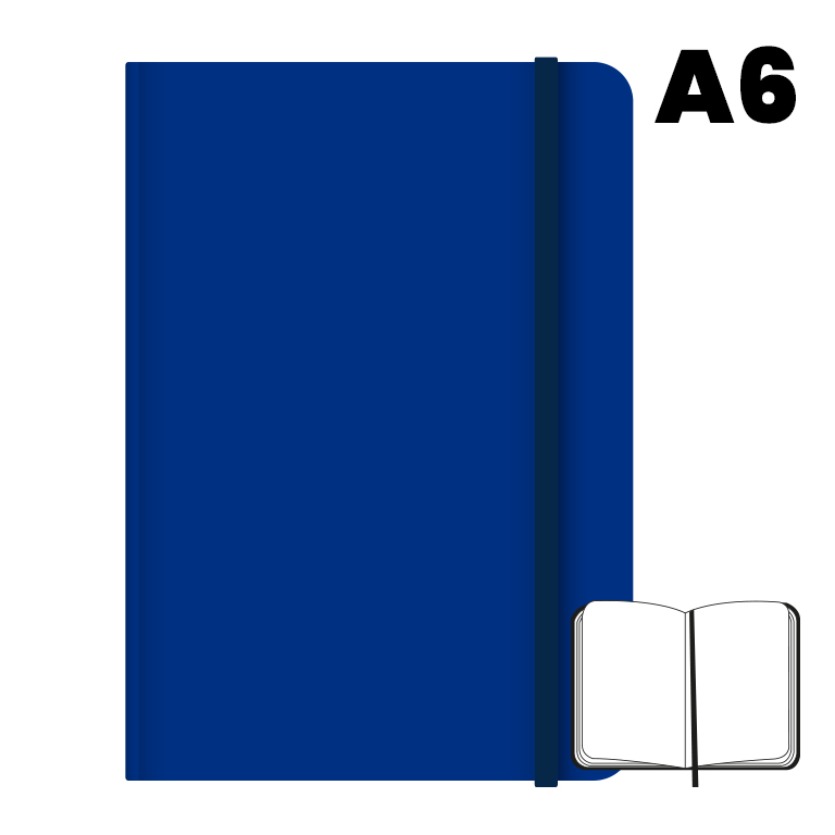 LIBRETA A6 T.FORRADA 96H 75G HN AZUL
