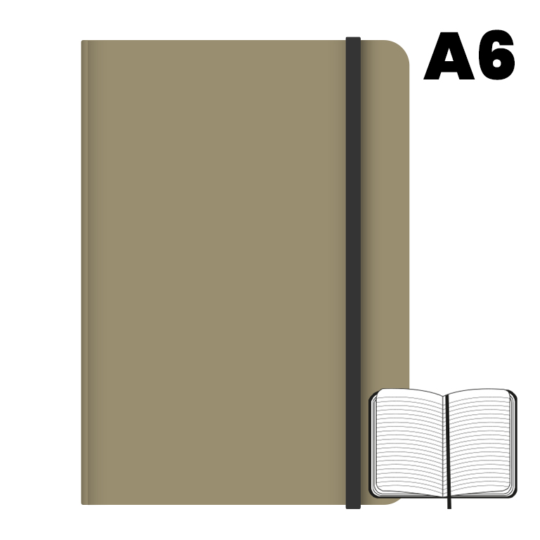 LIBRETA A6 T.FORRADA 96H 75G HN BEIGE