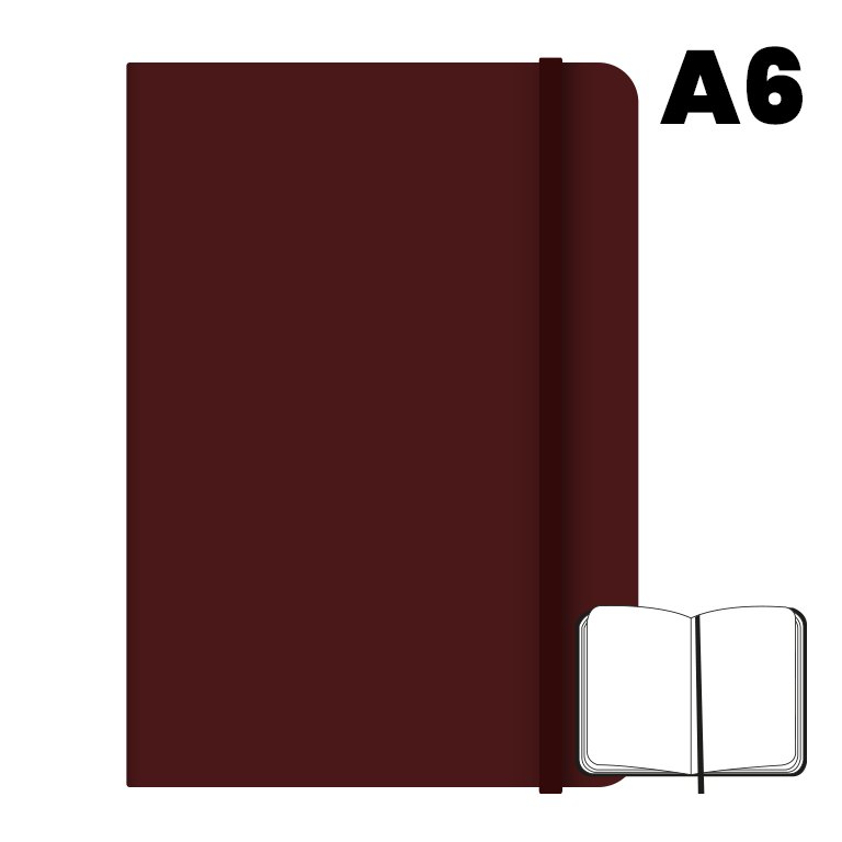 LIBRETA A6 T.FORRADA 96H 75G HN MARRON