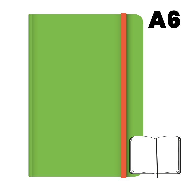 LIBRETA A6 T.F 96H 75G HN VERDE