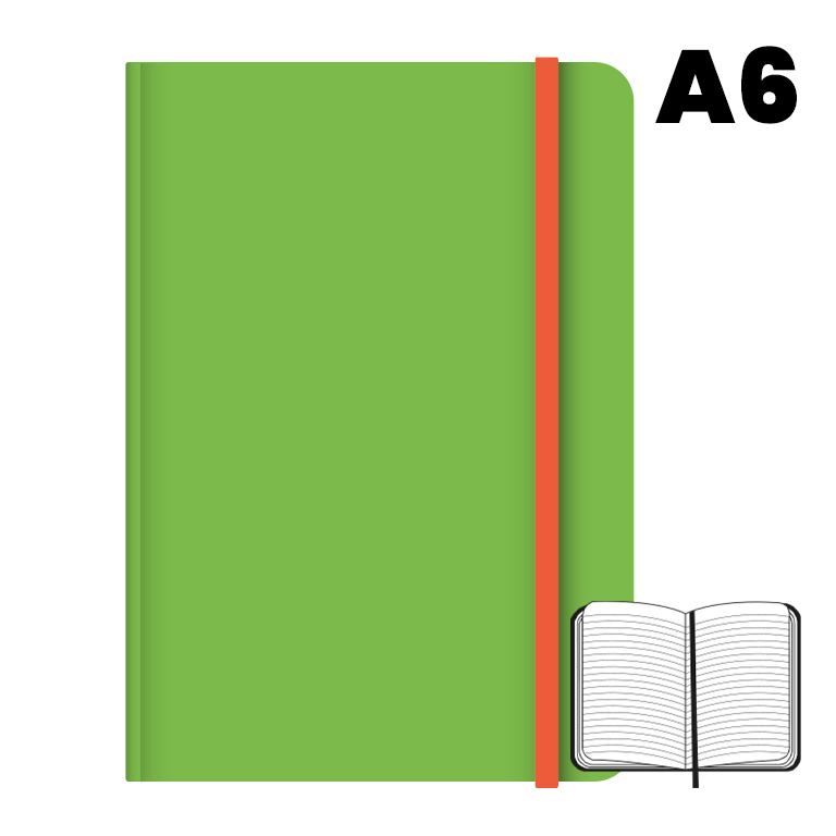 LIBRETA A6 T.FORRADA 96H 75G HN VERDE