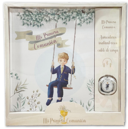 LIBRO COMUNION NIÑO COLUMPIO+AURICULARES