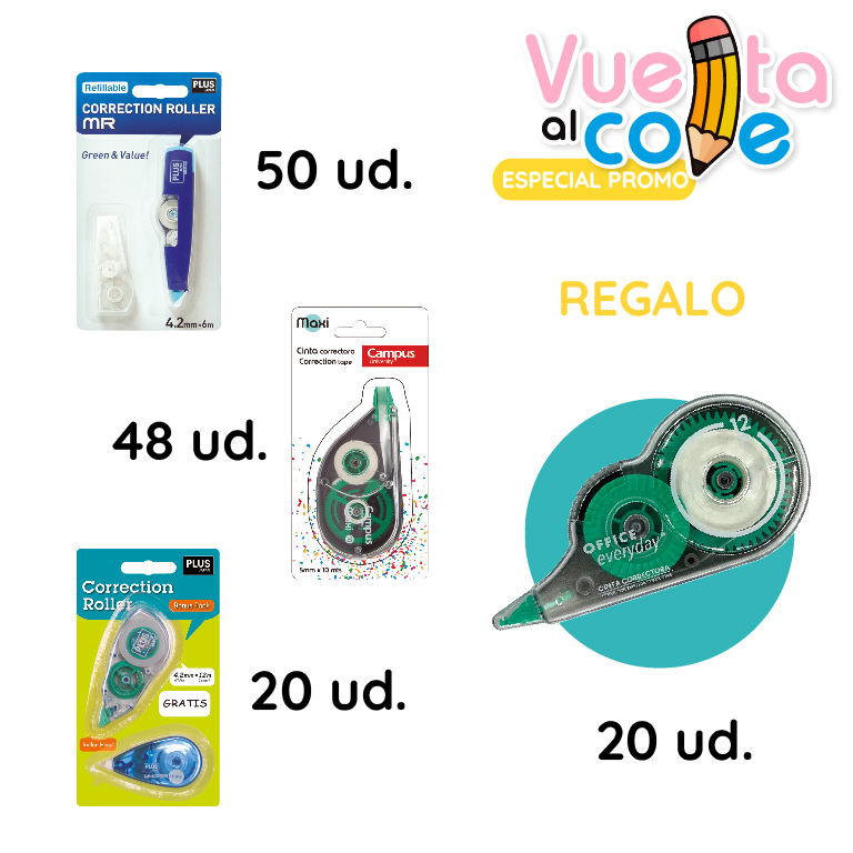 LOTE CORRECTOR CINTA PLUS-CAMP