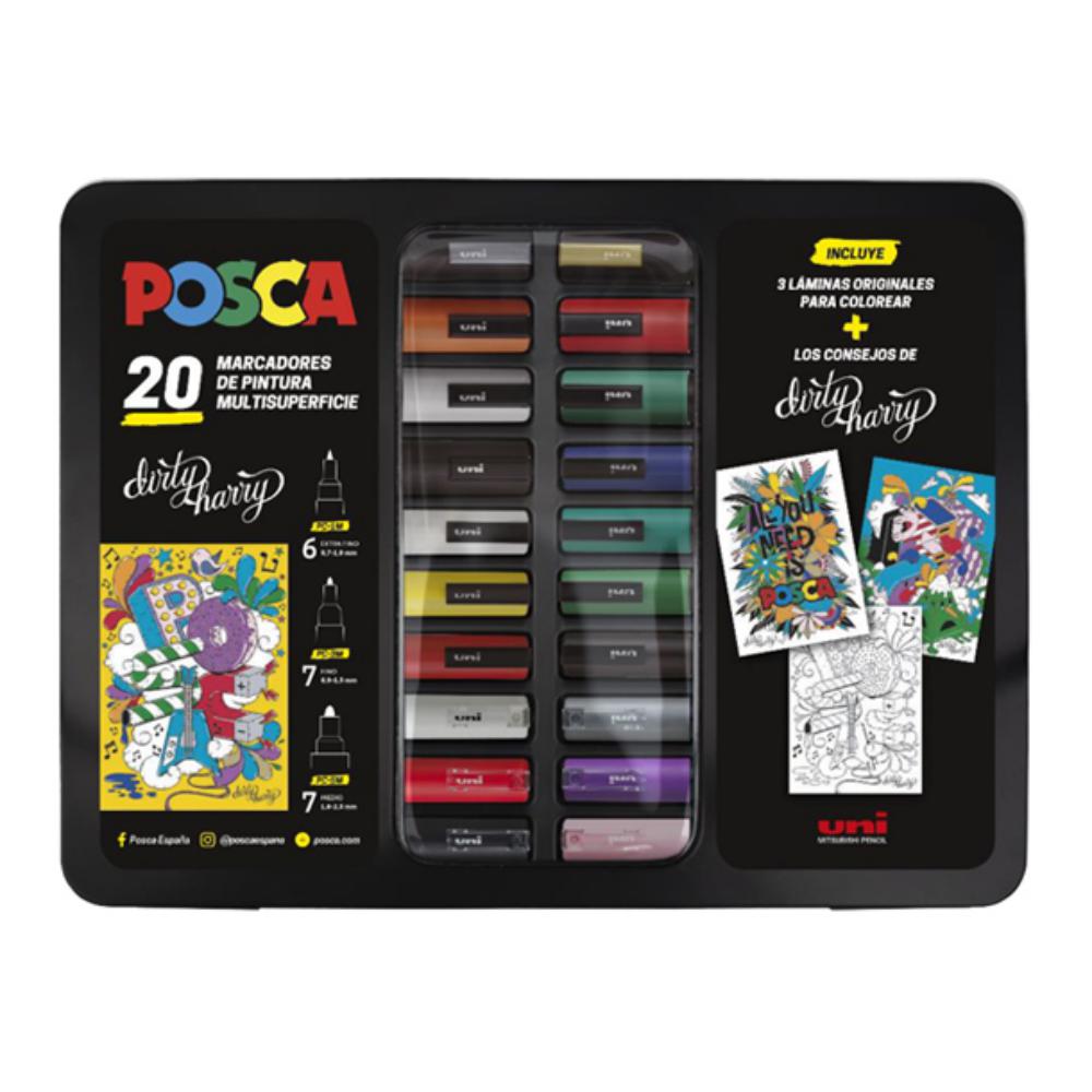 MALETIN UNI-POSCA PC5M/20 SURT