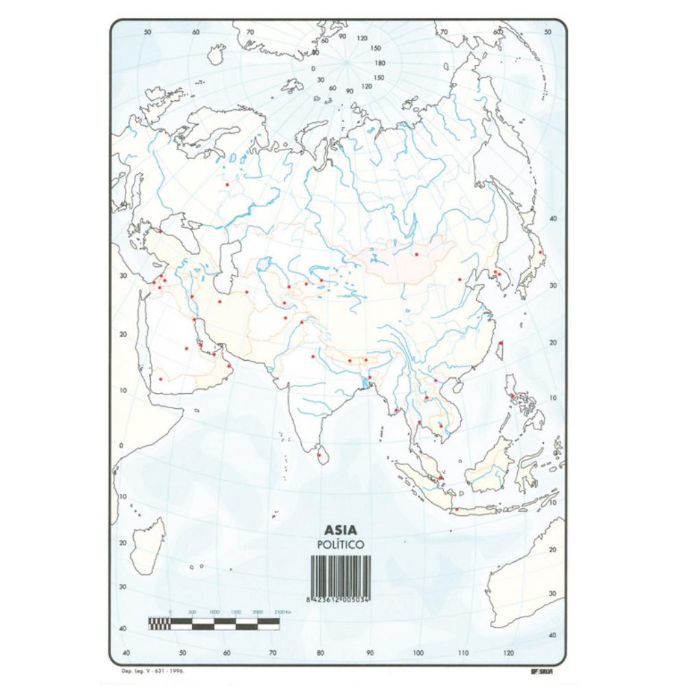 MAPA MUDO ASIA POLITICO