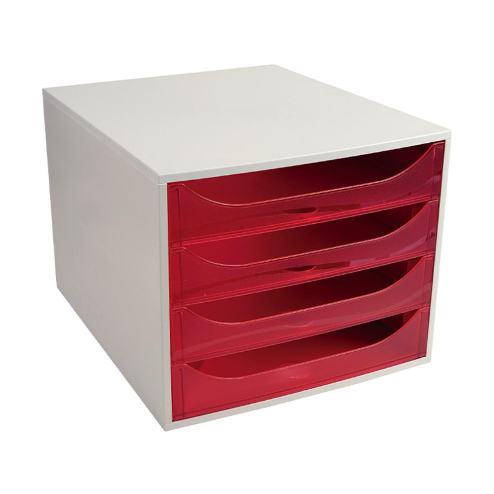 MODULO 4 CAJONES A4+ ROJO