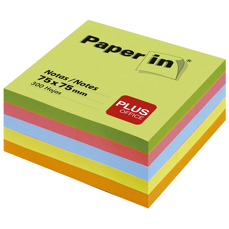 NOTAS PAPER IN 75X75 300H FLUO